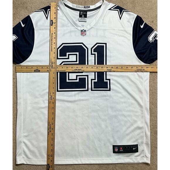 Nike Ezekiel Elliott Jersey Dallas Cowboys Team Apparel NFLPA Dri Fit Men's 2XL - Picture 6 of 6